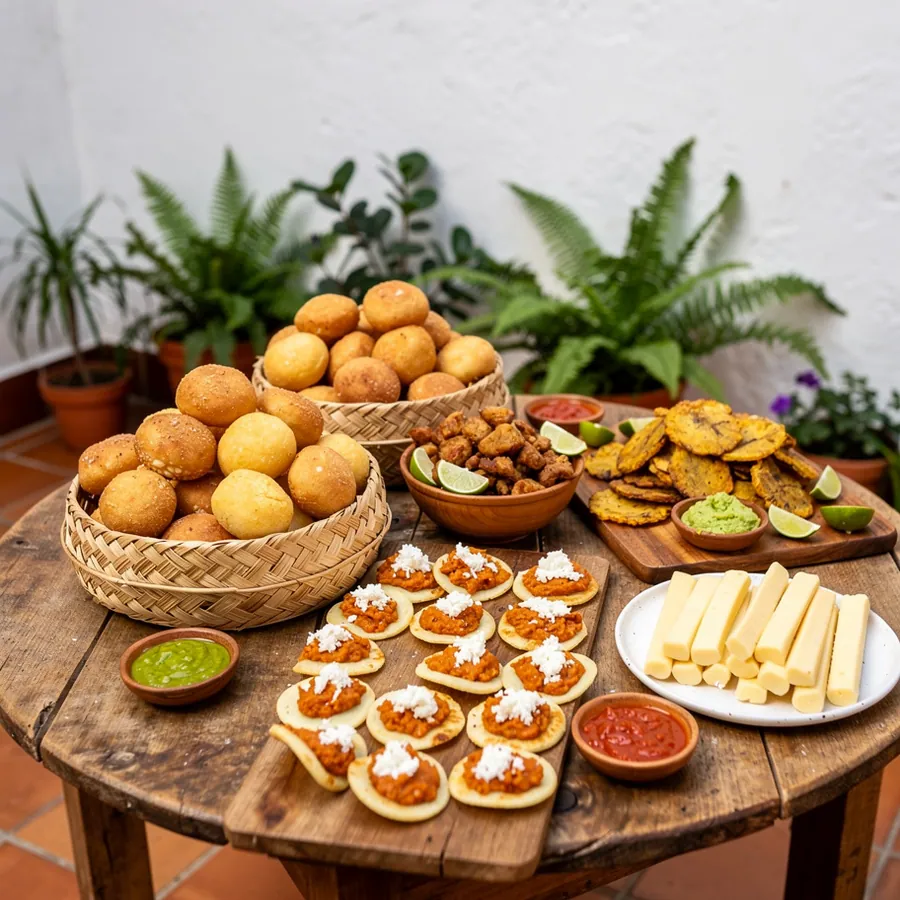 Colombian party bites pan de bono Colombian party bites pan de bono