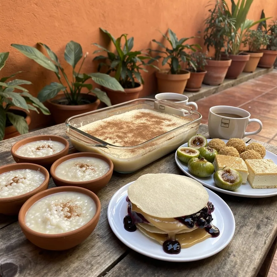 Colombian sweets tray with tres leches Colombian sweets tray with tres leches