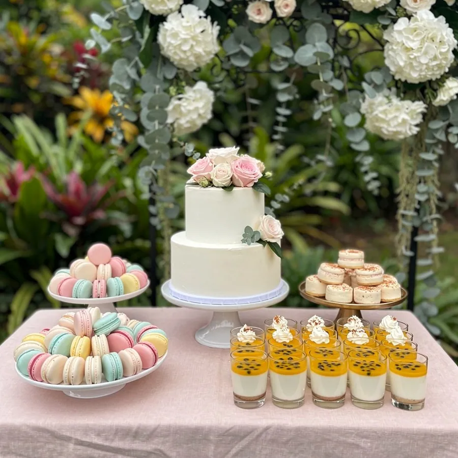 Floral dessert table for bridal shower Floral dessert table for bridal shower