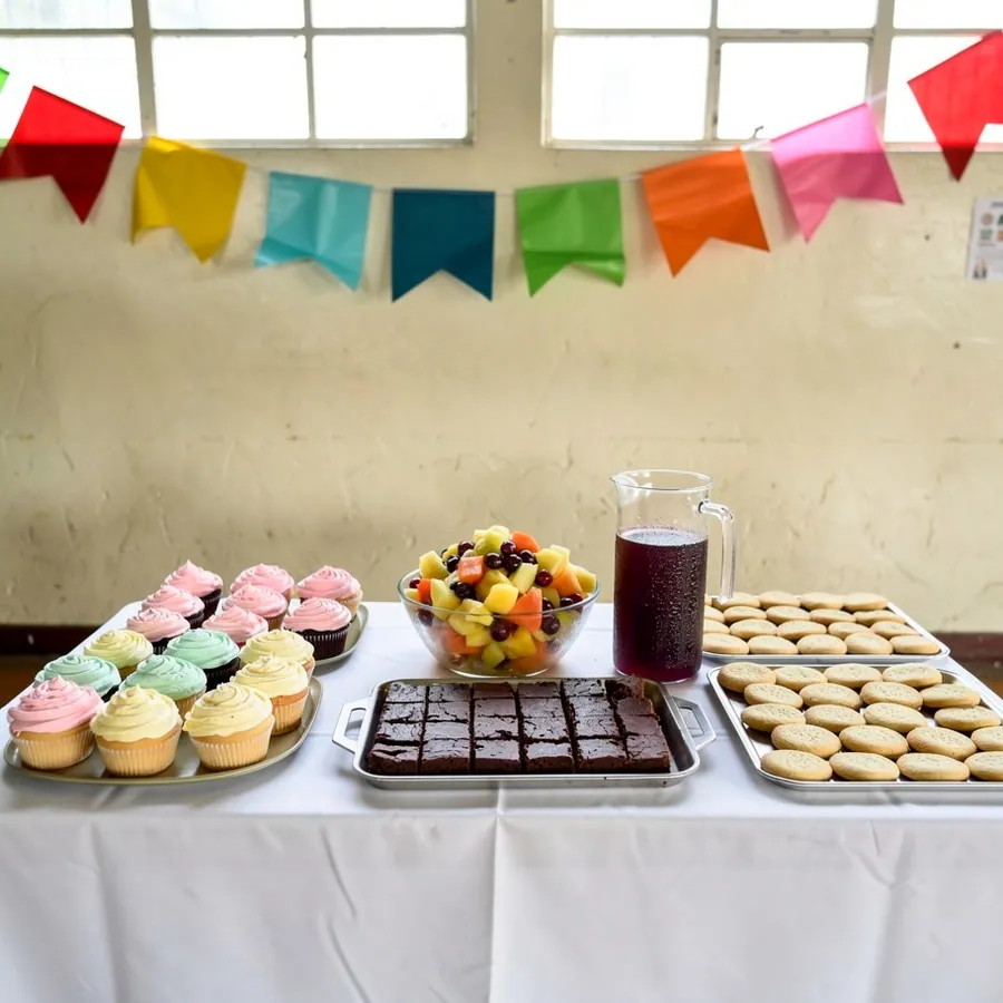 Nut-free dessert table for school celebration Nut-free dessert table for school celebration