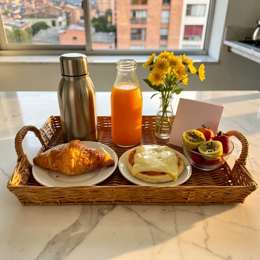 Surprise breakfast gift tray for delivery